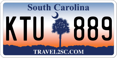 SC license plate KTU889