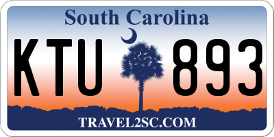 SC license plate KTU893