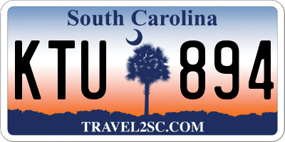 SC license plate KTU894