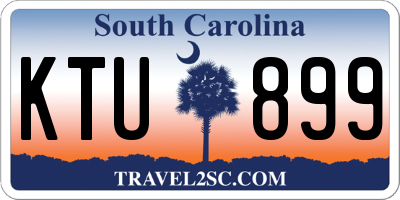 SC license plate KTU899
