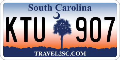 SC license plate KTU907