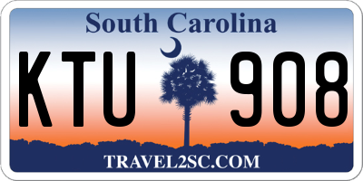 SC license plate KTU908