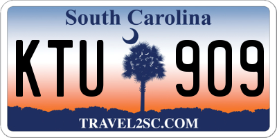 SC license plate KTU909
