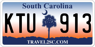SC license plate KTU913