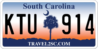 SC license plate KTU914
