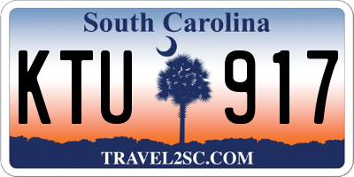 SC license plate KTU917