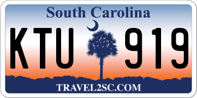 SC license plate KTU919