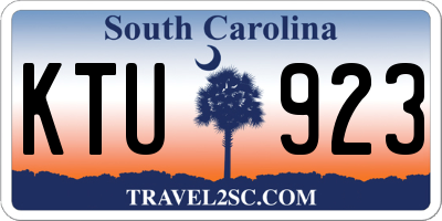 SC license plate KTU923