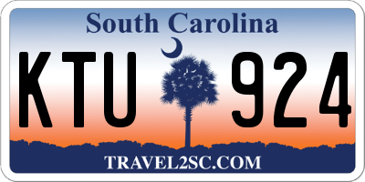 SC license plate KTU924