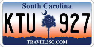 SC license plate KTU927