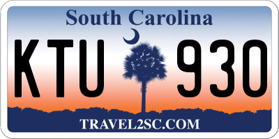 SC license plate KTU930