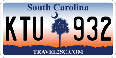 SC license plate KTU932