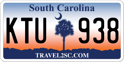 SC license plate KTU938