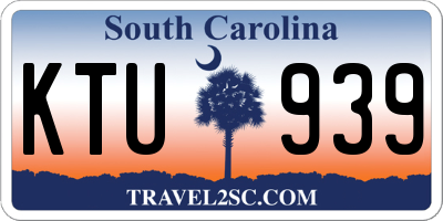 SC license plate KTU939