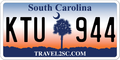 SC license plate KTU944