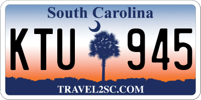 SC license plate KTU945