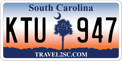SC license plate KTU947