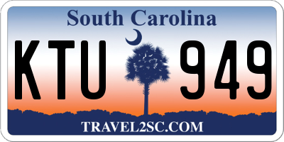SC license plate KTU949