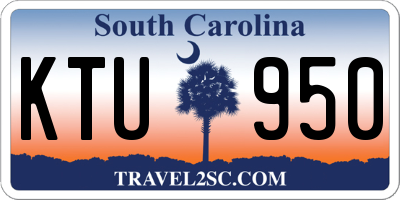 SC license plate KTU950