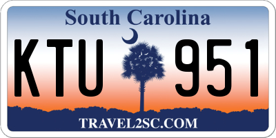 SC license plate KTU951