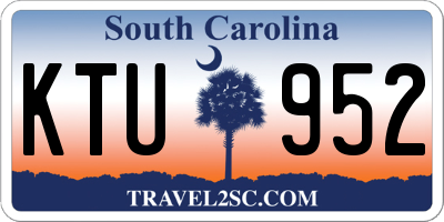 SC license plate KTU952