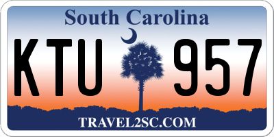 SC license plate KTU957