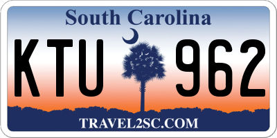 SC license plate KTU962
