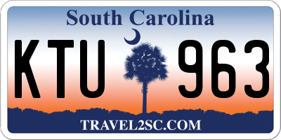 SC license plate KTU963