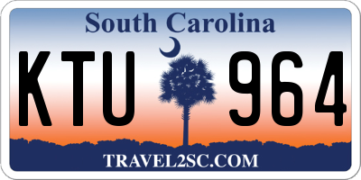 SC license plate KTU964
