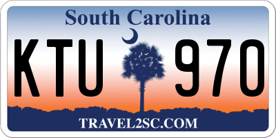 SC license plate KTU970