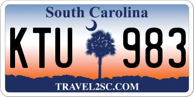 SC license plate KTU983