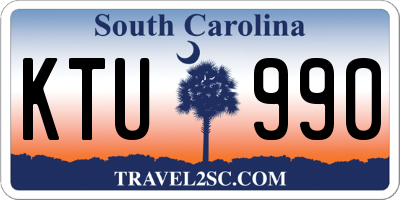 SC license plate KTU990