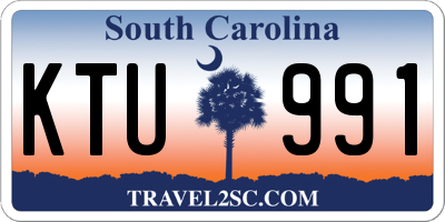 SC license plate KTU991