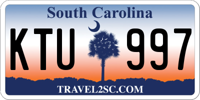 SC license plate KTU997