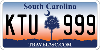 SC license plate KTU999