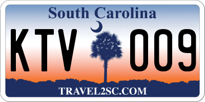 SC license plate KTV009