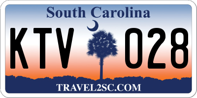 SC license plate KTV028