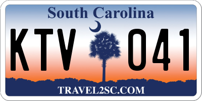 SC license plate KTV041