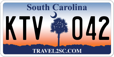 SC license plate KTV042