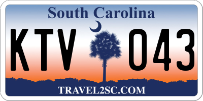 SC license plate KTV043