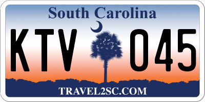 SC license plate KTV045