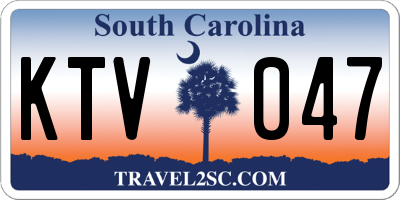 SC license plate KTV047