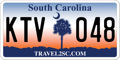 SC license plate KTV048