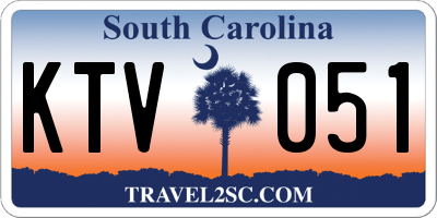 SC license plate KTV051