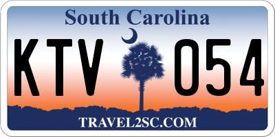 SC license plate KTV054