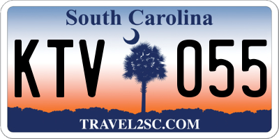 SC license plate KTV055