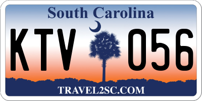 SC license plate KTV056