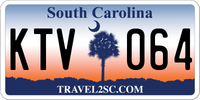 SC license plate KTV064
