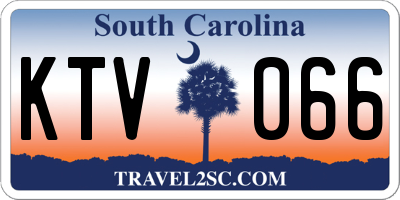 SC license plate KTV066