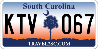 SC license plate KTV067